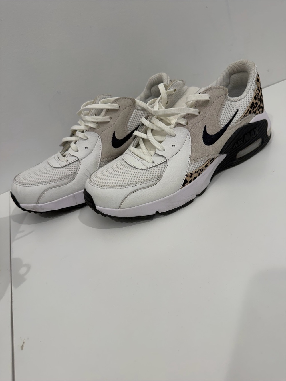Nike Women’s White, Black & Leopard Accent Sneakers